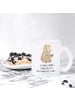 Mr. & Mrs. Panda Teeglas Bär Arzt mit Spruch in Transparent