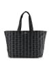 Lacoste Monogram Neocroc Shopper Tasche XL 42 cm in mono jacquard denim noir