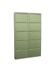 ebuy24 Schuhschrank Pisa 8 Grün 100 x 16 cm