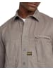 G-Star Raw Pleated Zip Regular Hemd flint grey gd