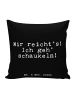 Mr. & Mrs. Panda Deko Kissen Mir reicht's! Ich geh'... mit Spruch in Schwarz