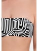 ROSA FAIA Bikini-Top Shining Lines in Schwarz
