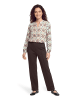 CARTOON Casual-Bluse mit Muster in Nature/Brown