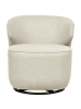 Beliani Sessel MOLLEBY in Beige/Schwarz - (W) 73 x (H) 78 x (L) 77 cm