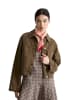 Marc O'Polo DENIM Oversize-Jeansjacke cropped in Hazelnut Brown