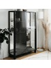 CALICOSY Vitrine ALBI in Schwarz - (W) 100  x (H) 150  x (L) 33  cm