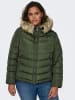 ONLY Carmakoma Stepp Winter Jacke Plus Size Übergröße CARNEW in Grün