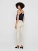 ONLY Skinny Fit Ankle Jeans ONLBLUSH Denim Hose Fransen in Creme