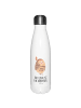 Mr. & Mrs. Panda Thermo Trinkflasche Eule Federschmuck mit Spruch in Weiß