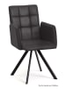58 aufm Kessel ARMLEHNSTUHL drehbar (8er-Set) Despo 52x91x60 Schwarz/Anthrazit