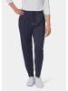 GOLDNER Bequeme Slinky-Hose mit Schlupfbund in marine
