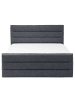 Beliani Doppelbett VALBONNE in Grau - (W) 171 x (H) 114 x (L) 216 cm