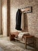 KADIMA DESIGN Wandgarderobe Massivholz / Metall 80x20x8 cm, Hakenleiste für