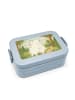 Mr. & Mrs. Panda Snackbox Eisbär Umarmen Design ohne Spruch in Blau Pastell