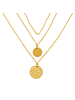Steel_Art Layering Halskette Frauen Clara goldfarben in goldfarben