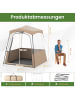 COSTWAY Pop up Zelt 180 x 180 x 193 cm in Sand