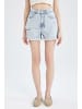 DeFacto Jeansshorts MOM FIT in Hellblau