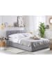Beliani 2-tlg Doppelbett DREUX in Grau