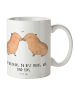 Mr. & Mrs. Panda Kaffeebecher Capybara Liebe mit Spruch in Weiß