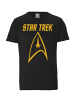 Logoshirt T-Shirt Star Trek Logo in schwarz
