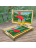 Mr. & Mrs. Panda Holz Tablett Flamingo Yoga Design mit Spruch in Weiß