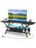 COSTWAY TV-Schrank mit RGB LED 140 x 40 x 54 cm in Schwarz
