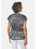 GOLDNER Bluse Ultraleichte Druckbluse aus reiner Baumwolle in bunt / gemustert