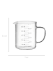 Maku Krug mit Messbecher, 0,5 l in Transparent, 9 x 11 x 14 cm