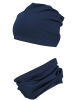 TupTam Unisex Set Kinder Beanie Mütze Schlauchschal in dunkelblau