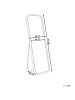 Beliani Standspiegel MALANGE in /Schwarz - (W) 50 x (H) 150 x (L) 3 cm Vertikal