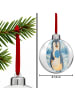 Mr. & Mrs. Panda Plastik-Weihnachtskugel Pinguin Lolli Design oh... in Weiß