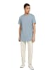 TOM TAILOR Denim T-Shirt STRUCTURED-SHIRT in Blau