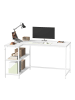 VASAGLE Computertisch Barnet in Weiß - (B)120 x (H)76 x (T)80 cm