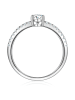 Trilani Ring aus Sterling Silber mit Zirkonia in silber