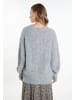 DreiMaster Vintage Damen Strickpullover in Grau Melange