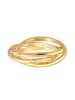 Elli Ring 925 Sterling Silber Ring Set in Gold