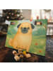 Mr. & Mrs. Panda Hundeadventskalender Mops Design ohne Spruch in Weiß