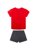 Sanetta Pyjama 1er Pack in Schwarz/Rot