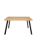 58 aufm Kessel ESSTISCH rechteckig Ediva 1 140 x 90 x 75 Esszimmertisch Schwarz/Asteiche