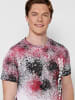 KOROSHI Kurzarm T-Shirt in FUCSIA / FUCHSIA