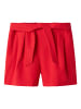 name it Mädchen Gittermuster Shorts mit Kordelzug in Rot