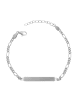 Adeliás Unisex Armband aus 925 Silber 14+3 cm in silber