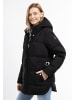 DreiMaster Maritim Winterjacke Mit Wattierung in Schwarz