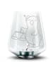 Mr. & Mrs. Panda Deko Glas Waage Astrologie ohne Spruch in Transparent