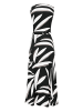 Zero  Jerseykleid mit Wickeloptik in BlackCream