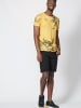 KOROSHI Kurzarm T-Shirt in gelb