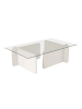 CALICOSY Couchtisch FLAVIO in Weißes Holz - (W) 105  x (H) 30  x (L) 65  cm