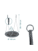 relaxdays Nestschaukel "XL" in Grau – 100 cm