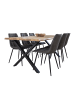 ebuy24 Essgruppe Tony (7-teilig) Grau 95 x 200 cm