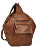 SPIKES & SPARROW Rucksack echt Leder in cognac